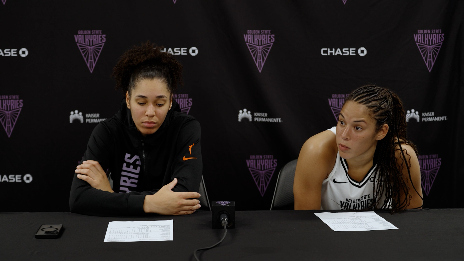 Janelle Salaün and Veronica Burton Postgame Press Conference | 9/9/25